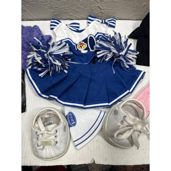 Build a bear BAB Clothing Lot Cheerleader Poodle Skirt Saddle Shoe Leather Skirt - Picture 3 of 4